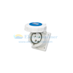 32A Panel Mounted Angle Socket 2P+E (220-240V)